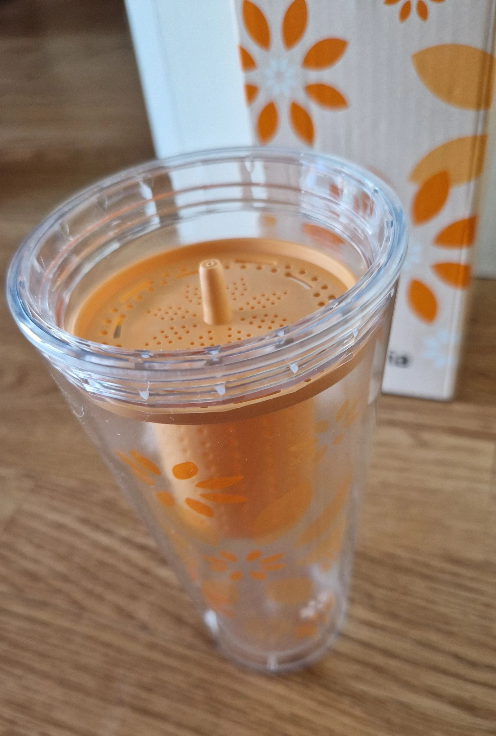 Termo Fitvia with integrated strainer 350ml NEW 🍊🌸 – photo 6